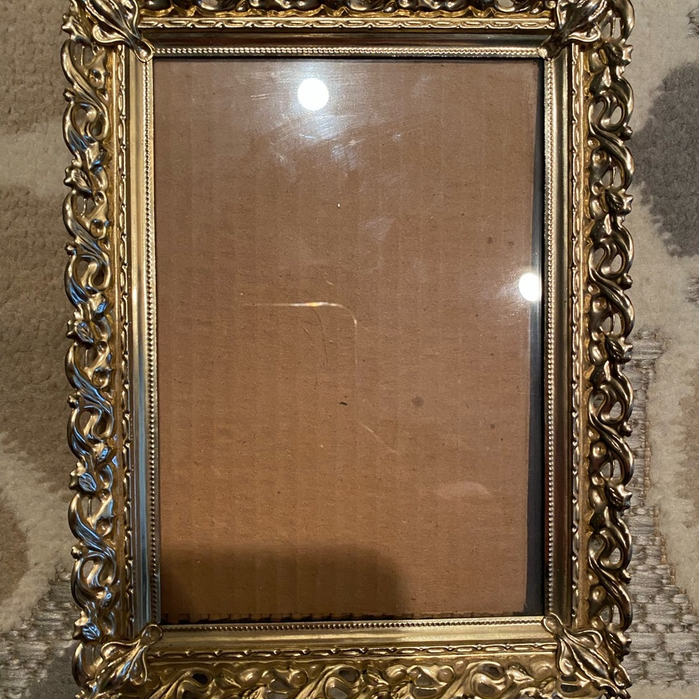 Vintage Metal Picture Frame